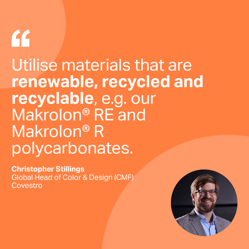covestro's tweet photo. Here are four essential hacks to integrate into your #design process and drive towards a #FullyCircular economy. ♻️ Our experts Christopher Stillings and Hans Stein reveal the keys every circular designer should master. 👇