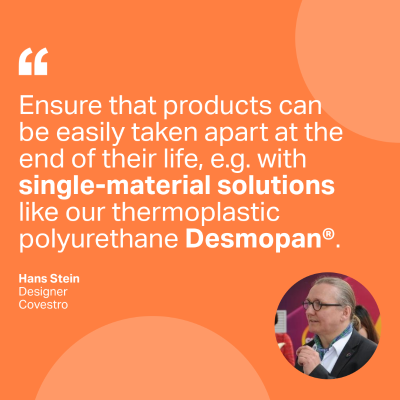 covestro's tweet photo. Here are four essential hacks to integrate into your #design process and drive towards a #FullyCircular economy. ♻️ Our experts Christopher Stillings and Hans Stein reveal the keys every circular designer should master. 👇