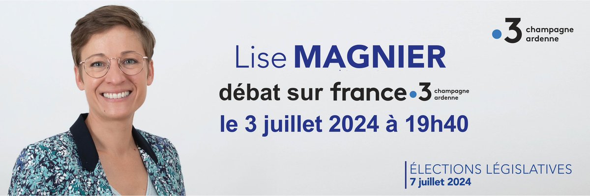 lise_magnier's tweet image. 📺 Je vous donne rendez-vous ce soir à 19h40 sur @France3CA pour mon débat avec l'adversaire Rassemblement National. 

🇫🇷 #legislatives #horizonsleparti #circo5104

@followers