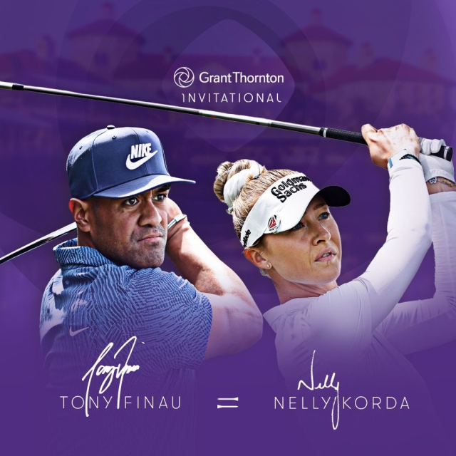 mmalarkey's tweet photo. Exciting news! The first three teams for the second annual Grant Thornton Invitational are confirmed, featuring @GrantThorntonUS ambassadors Nelly Korda, Tony Finau, and Rickie Fowler. Check out the teams and grab your tickets for Naples this December. https://t.co/BYqLGHCjh7 https://t.co/jj2VZApxs5