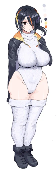 何も考えずに描いたコウテイペンギンちゃん 