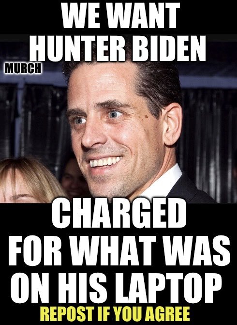Still waiting for the indictment for Hunter Biden &amp; not on some silly gun charges but for the many crimes exposed on his laptop. 

Maybe it’s better that we wait until after the election so that the Big Guy, Joe Biden, won’t be able to pardon him. 

Who wants Hunter in prison?🙋‍♂️