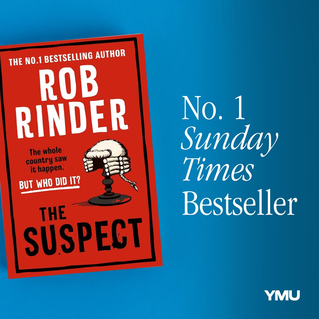 Congratulations <a href="/RobbieRinder/">Rob Rinder</a> - The Suspect follows The Trial's footsteps to become a Number One Sunday Times Bestseller 👏