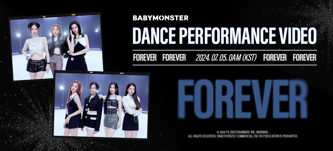 YGBABYMONSTER_'s tweet image. #BABYMONSTER 'FOREVER' DANCE PERFORMANCE VIDEO RELEASE COUNTER
Originally posted by yg-life.com
‘FOREVER’ DANCE PERFORMANCE VIDEO
✅2024.07.05 0AM (KST)
#베이비몬스터 #FOREVER #DancePerformance #ReleaseCounter #YG