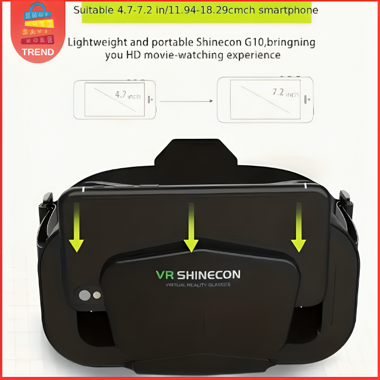 trend_1203's tweet photo. Trend offers VR Shinecon G10 3D virtual reality glasses, made of acrylic PMMA, compatible with iPhone and Android smartphones (11.94-18.29 cm screen sizes), in black color.💯🔥

#trend #vglasses #virtualreality #3d #iPhonecompatible #Androidcompatible #techgadgets #gaminggear #vr https://t.co/kEK4ZyfwVx