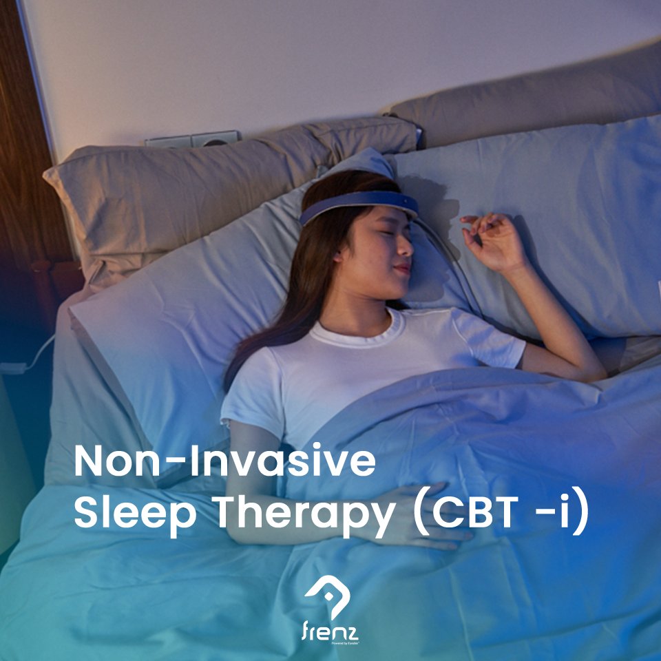 🎧 Experience Non-Invasive Sleep Therapy with FRENZ Brainband! 🎧 
FRENZ uses Cognitive Behavioral Therapy for Insomnia (C-BTI) through sound, without any invasive methods. Enjoy better sleep quality with gentle, effective sound therapy.  
Try FRENZ Brainband today:
