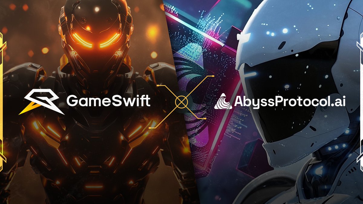 GameSwift focuses on showcasing the up-and-coming innovators in Web3.

Today, we are excited to welcome the newest member of our ecosystem family:

@AbyssProtocol, a dynamic new force rolling out its blockchain-based AI operating system.

But that's not all... 👇