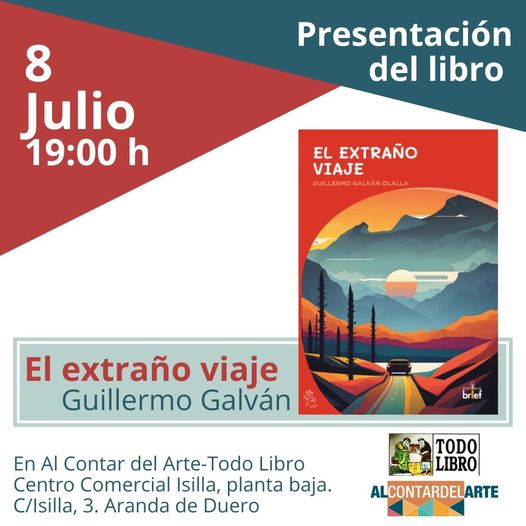 Aranda de Duero, próxima escala de#ElExtrañoViaje <a href="/EditorialBrief/">Editorial Brief</a> <a href="/todolibro/">Librería Todo Libro</a>