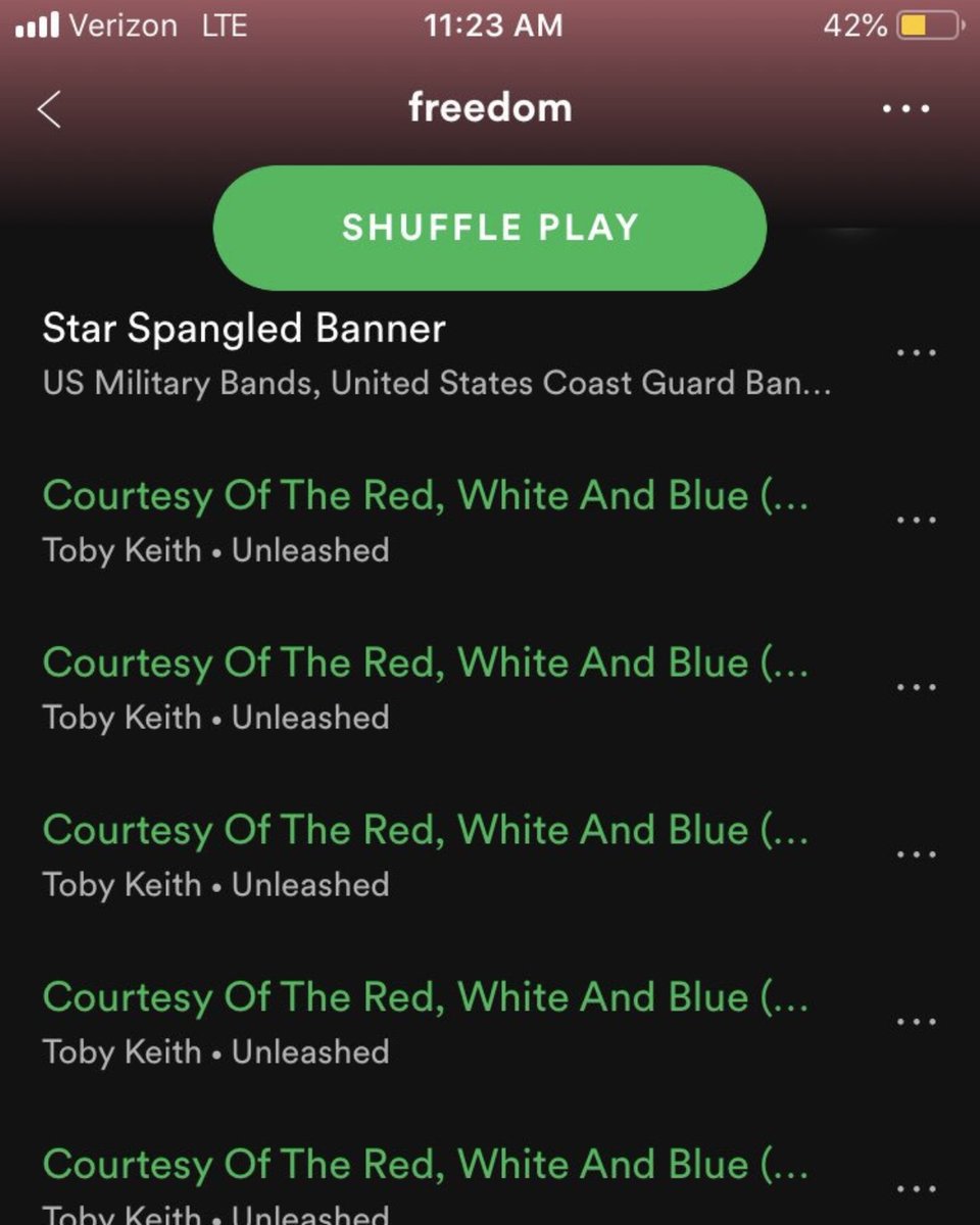 the Playlist all set up for 4th of July Weekend 😏