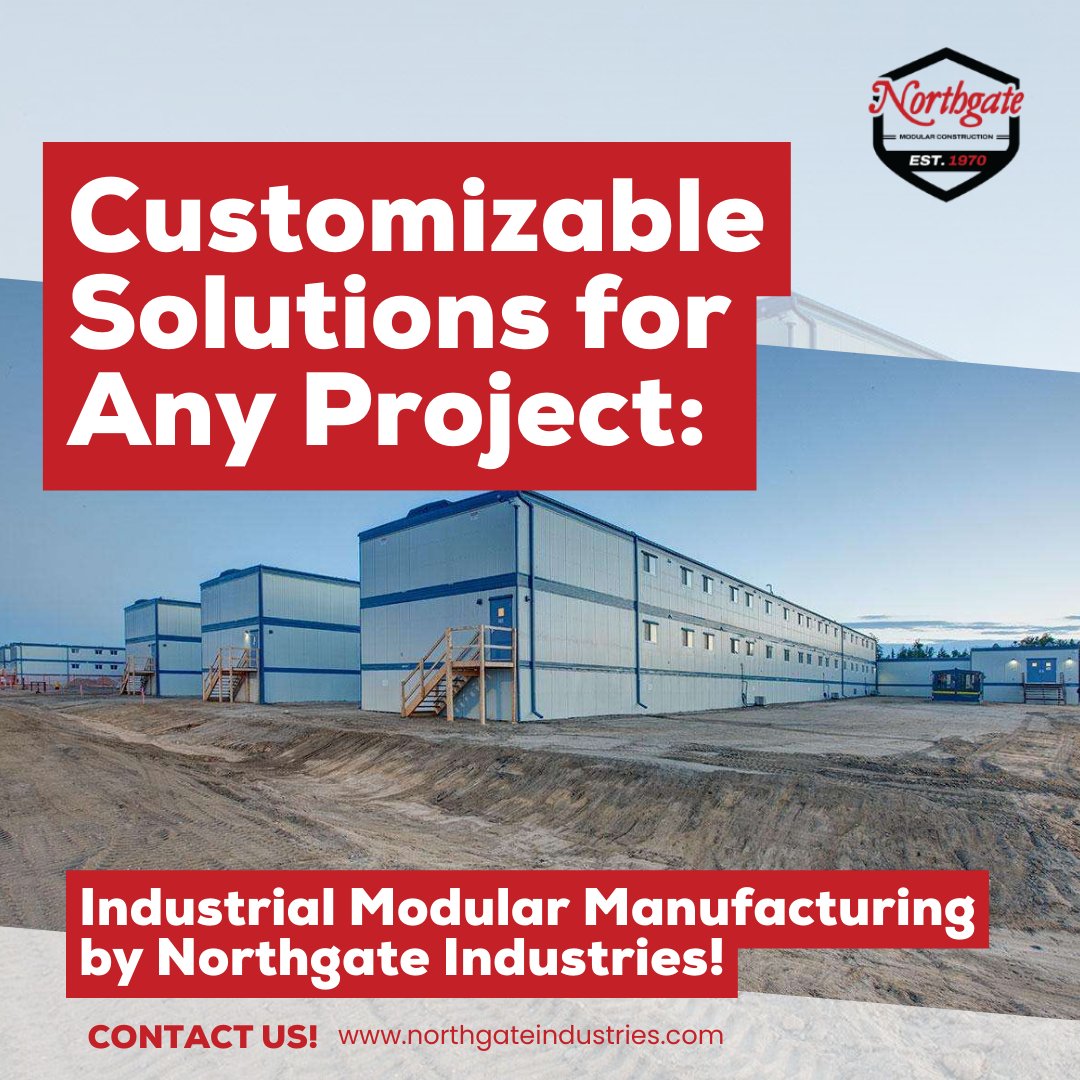 Northgate_Ltd's tweet image. Our industrial modular manufacturing capabilities allow us to create customized solutions for any industry. Experience innovation and flexibility with us.

 #CustomizedForYou #IndustrialModular #IndustrialModular #NorthgateInnovates #CustomizableSolutions #NorthgateIndustries