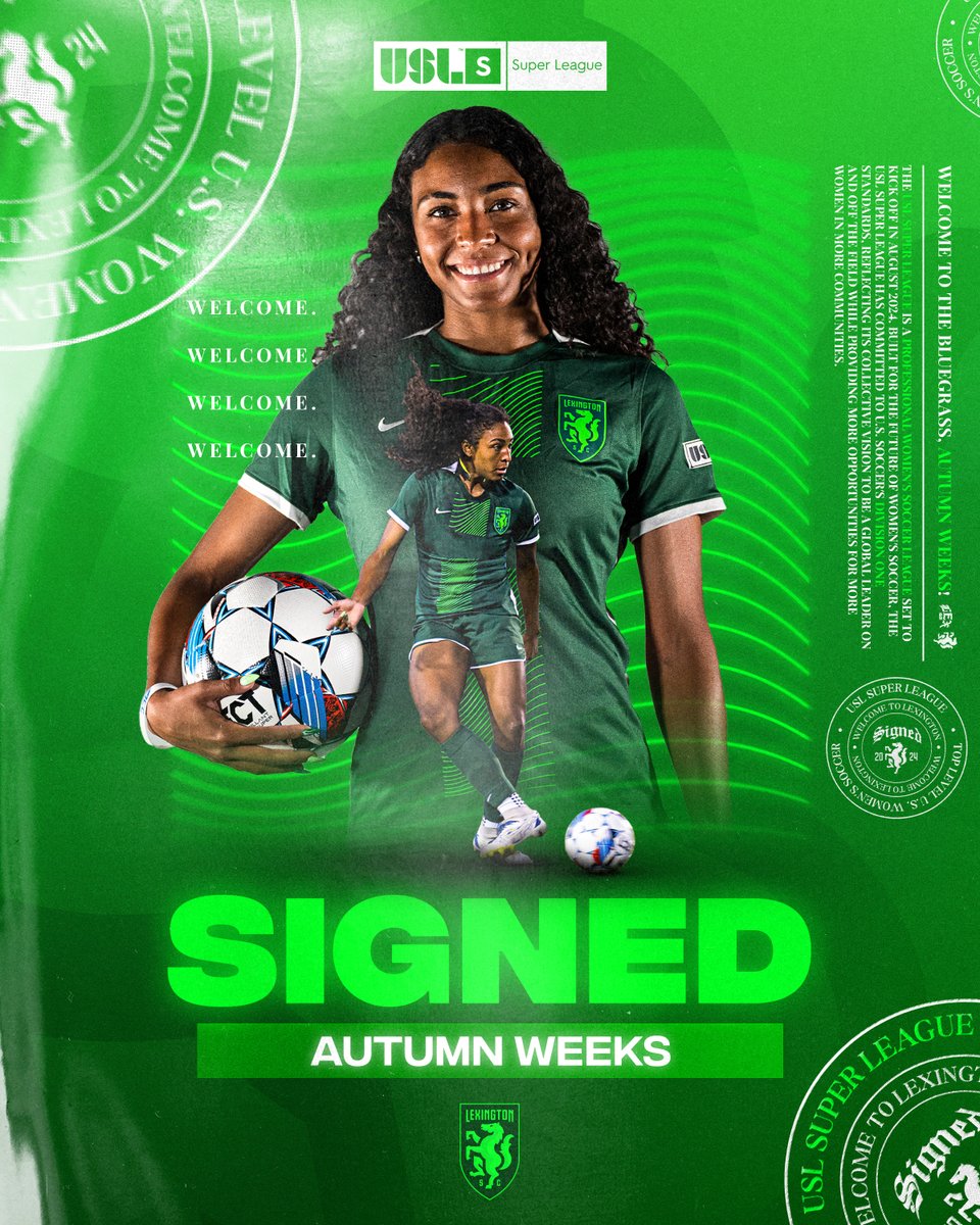 LexSporting's tweet photo. 𝐖𝐄𝐋𝐂𝐎𝐌𝐄 𝐓𝐎 𝐋𝐄𝐗𝐈𝐍𝐆𝐓𝐎𝐍 𝐀𝐔𝐓𝐔𝐌𝐍 𝐖𝐄𝐄𝐊𝐒! ✍️💚

The Illinois native played collegiate soccer at IU Indy and Louisville -- Woods also has several years of USL W League experience, most recently playing for LSC! 🤩

📰 Read more here: https://t.co/rSLTHUzMLp https://t.co/erCZMKkVH5