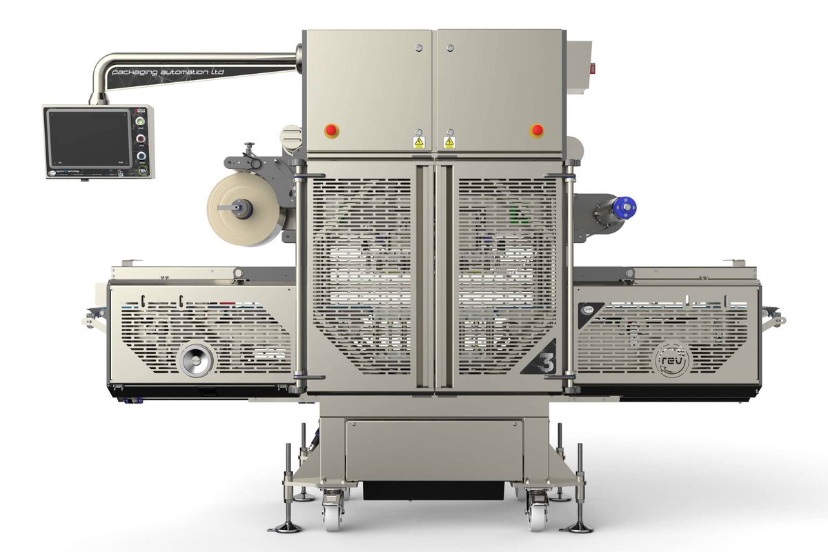 VersatilePackag's tweet image. Discover the Rev3 a compact, robust, and lightning-fast tray sealer that's changing the face of traysealing! POWERDRIVE -fully electric zero air option for increased sustainability #packaginginnovation #packagingautomation #traysealer #Rev3 #SealSmarter #TraySealers #PotFillers