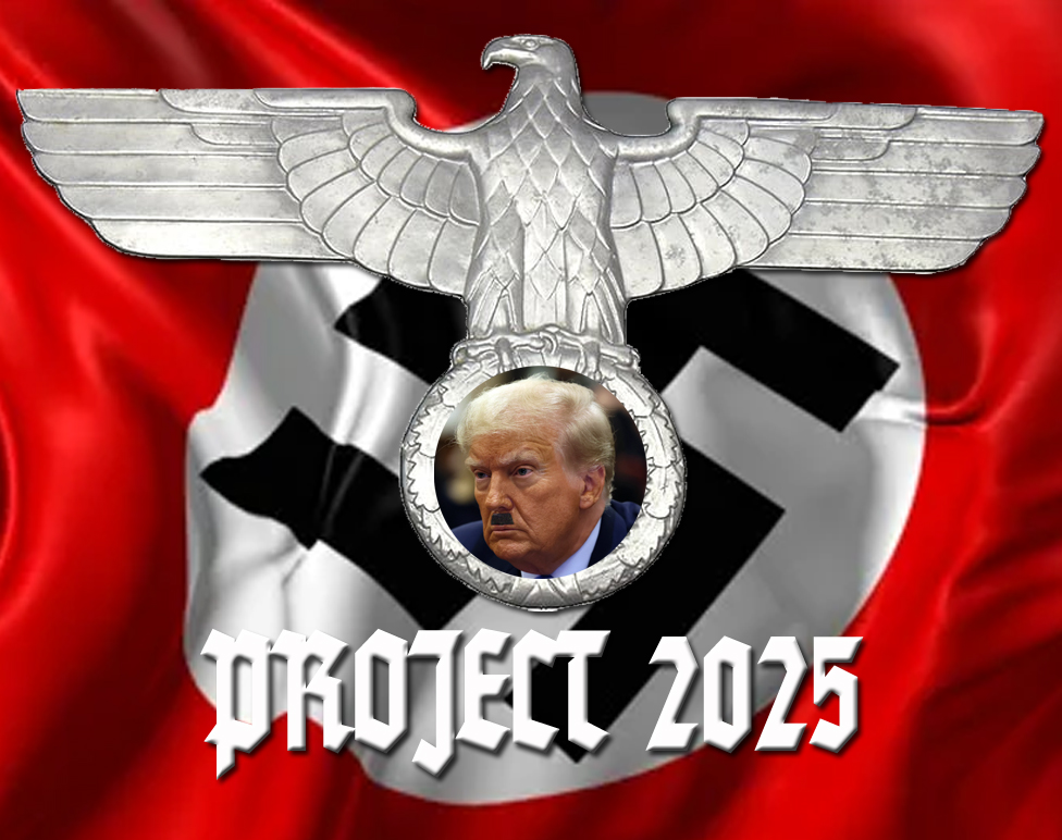 TheRealThelmaJ1's tweet image. Research Trump's Project 2025, the plan for his next  administration which The New Republic called "a remarkably detailed guide to turning the United States into a fascist’s paradise" and Forbes referred to as a "Blueprint for Business Disaster"