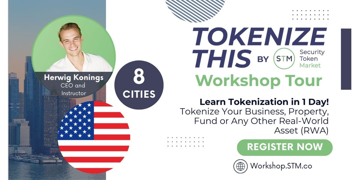 Announcement 📣: STM Presents the TokenizeThis Workshop Tour
This workshop is meant to streamline the learning curve to 1 day instead of weeks. Explore the tokenization lifecycle, strategies, and best practices!

Learn more &amp; Sign Up: workshop.stm.co
A Thread 🧵