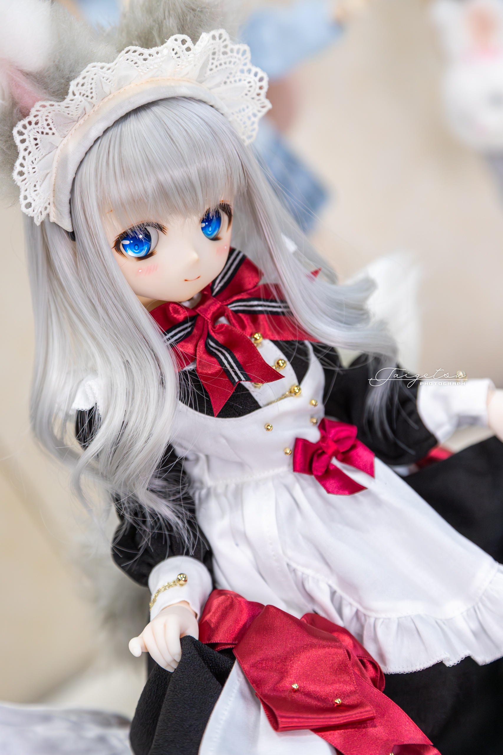 ゆきそら様ねこちゃんフェイス 突き出 シトリントパーズ風 ブローチ