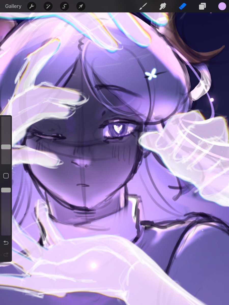 PeaButterr's tweet photo. 💜✨ #wip https://t.co/J5gkoKxAji