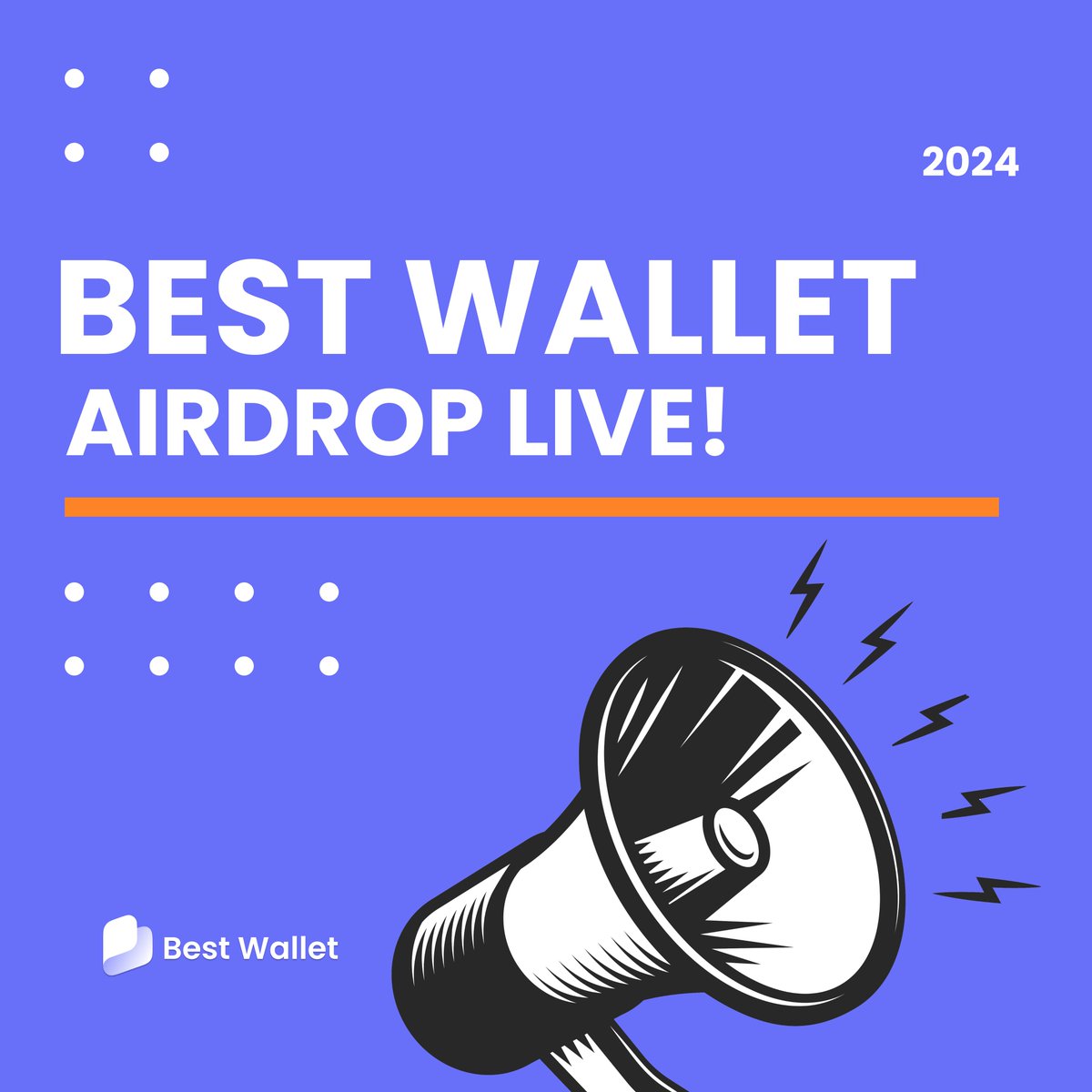 Our #airdrop is now live for you early adopters! 🥳 Get ready to earn points  and spread the word about the $BEST #crypto wallet of 2024! 🤑 Complete  daily quests and earn $