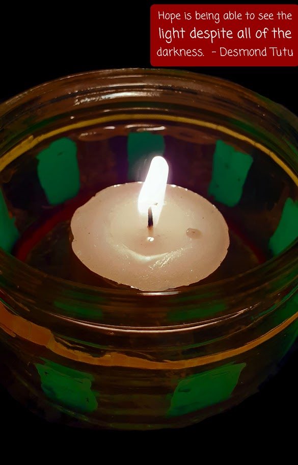 StAndrewsCESch's tweet photo. After our No Way Through Isn’t True lesson about looking for the light, even in the darkest of times, one of our wonderful Y5 girls went home and made this beautiful candle holder to remind her of this important truth and quote by @TheDesmondTutu. 🤩 🕯️  @HeartSmartSch 🤍 https://t.co/hMIQRkFZKk
