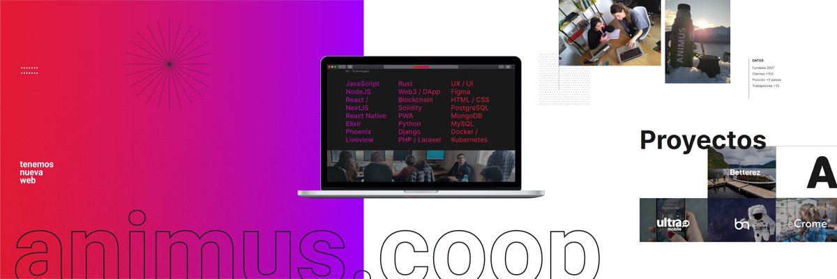 animuscoop's tweet photo. ¡Tenemos nueva web! A medida que nos transformamos, cambia nuestra comunicación. Les presentamos este hermoso trabajo que representa lo que somos hoy y estamos haciendo ahora. #animuscoop #software
👉https://t.co/HReZ3SJInx 👏👏 https://t.co/A9iDwzdAI0
