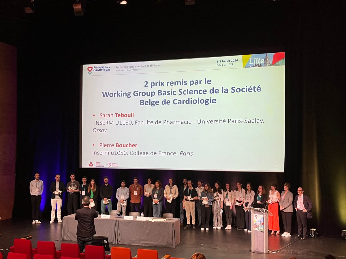 Ana M Gómez (@anamgmez4) on Twitter photo Very proud of Sarah Teboull, Ph.D student working with me, who just won 2 prizes at the Printemps de la cardiologie <a href="/GRRC_SFCardio/">GRRC -French community in cardiovascular research</a> at Lille. Congratulations <a href="/SarahTeboull/">Sarah Teboull</a> !
<a href="/GS_HeaDS/">@GS_HeaDS</a>
<a href="/UnivParisSaclay/">Université Paris-Saclay</a>
<a href="/PhD_UPSaclay/">Collège Doctoral @UnivParisSaclay</a>
<a href="/Umr1180/">UMR-S 1180 Signaling & Cardiovasc Pathophysiol</a> Very proud of Sarah Teboull, Ph.D student working with me, who just won 2 prizes at the Printemps de la cardiologie <a href="/GRRC_SFCardio/">GRRC -French community in cardiovascular research</a> at Lille. Congratulations <a href="/SarahTeboull/">Sarah Teboull</a> !
<a href="/GS_HeaDS/">@GS_HeaDS</a>
<a href="/UnivParisSaclay/">Université Paris-Saclay</a>
<a href="/PhD_UPSaclay/">Collège Doctoral @UnivParisSaclay</a>
<a href="/Umr1180/">UMR-S 1180 Signaling & Cardiovasc Pathophysiol</a>