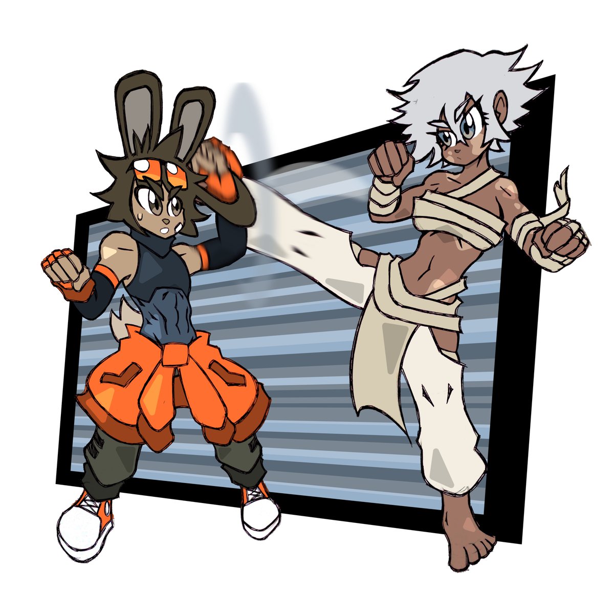 Calamancyy's tweet image. ARTFIGHT!!!
vs @SiphonHarapeco 's OC!!!