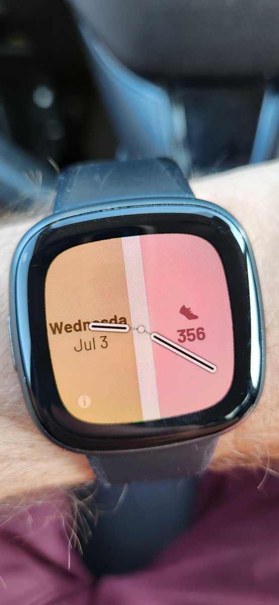 Summer tradition: changing the watch face from a digital to the least precise analog clock I can find. I don't need to know the exact minute for a couple months...we are on summer time now!