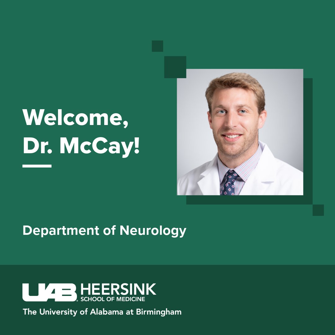 UAB Department of Neurology (@uab_neurology) on Twitter photo Welcome to these new faculty members! Dr. Joao Pereira (CNET), Dr. Melissa Greenfield (Epilepsy), Dr. Rebeka Sipma (Movement Disorders), and Dr. Matt McCay (Comprehensive Neurology) have recently joined our department as assistant professors! <a href="/UABHeersink/">UAB Heersink School of Medicine</a> Welcome to these new faculty members! Dr. Joao Pereira (CNET), Dr. Melissa Greenfield (Epilepsy), Dr. Rebeka Sipma (Movement Disorders), and Dr. Matt McCay (Comprehensive Neurology) have recently joined our department as assistant professors! <a href="/UABHeersink/">UAB Heersink School of Medicine</a>