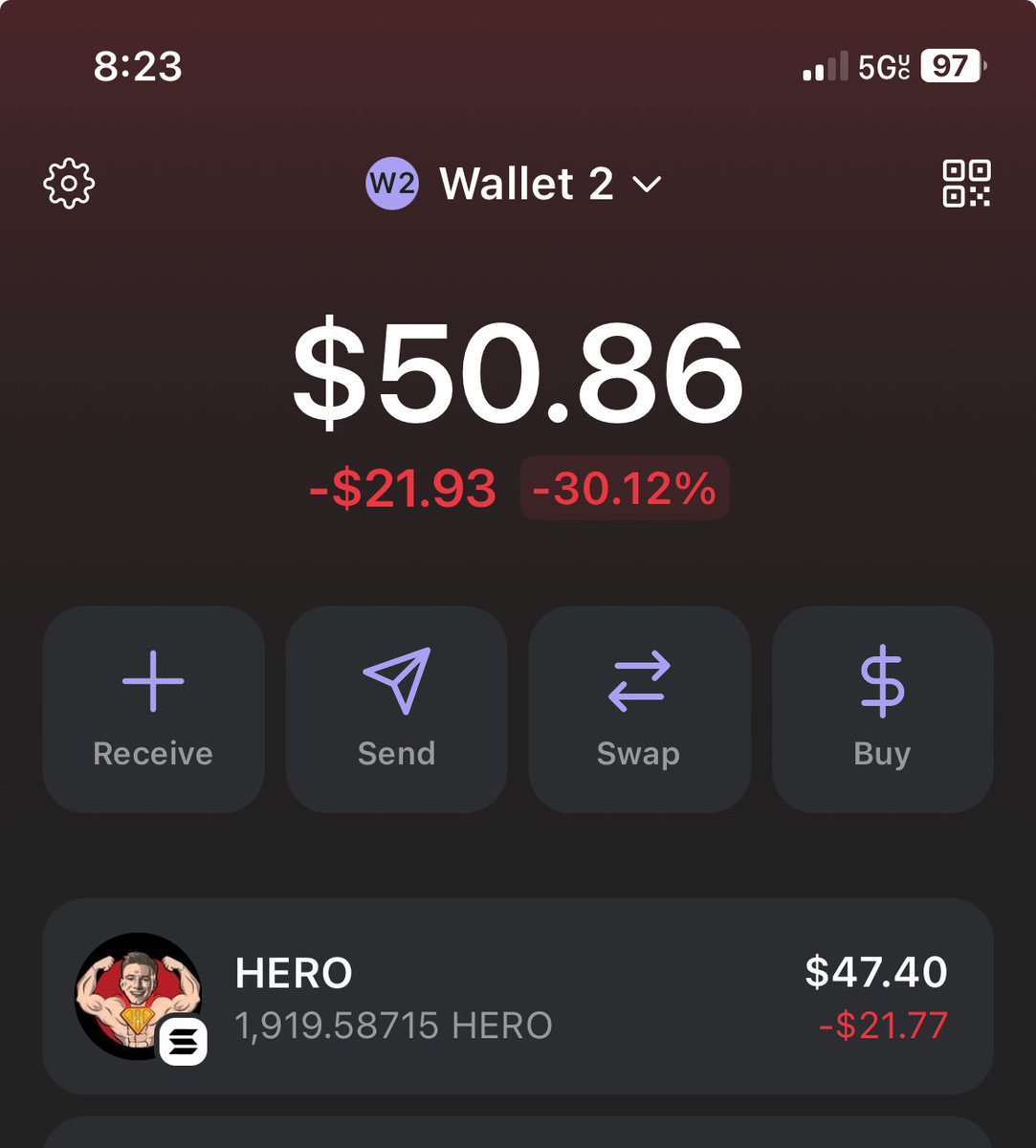 TonyVeeeeee's tweet photo. @Stevesupdates @stevewilldoit Please I bought at the top 🥲 $HERO @stevewilldoit 

AEKPosm8BheFbzq6rXVCDLoEKUbnD4C7wVJdWqZtBoFh https://t.co/6GQZ0E3ei3