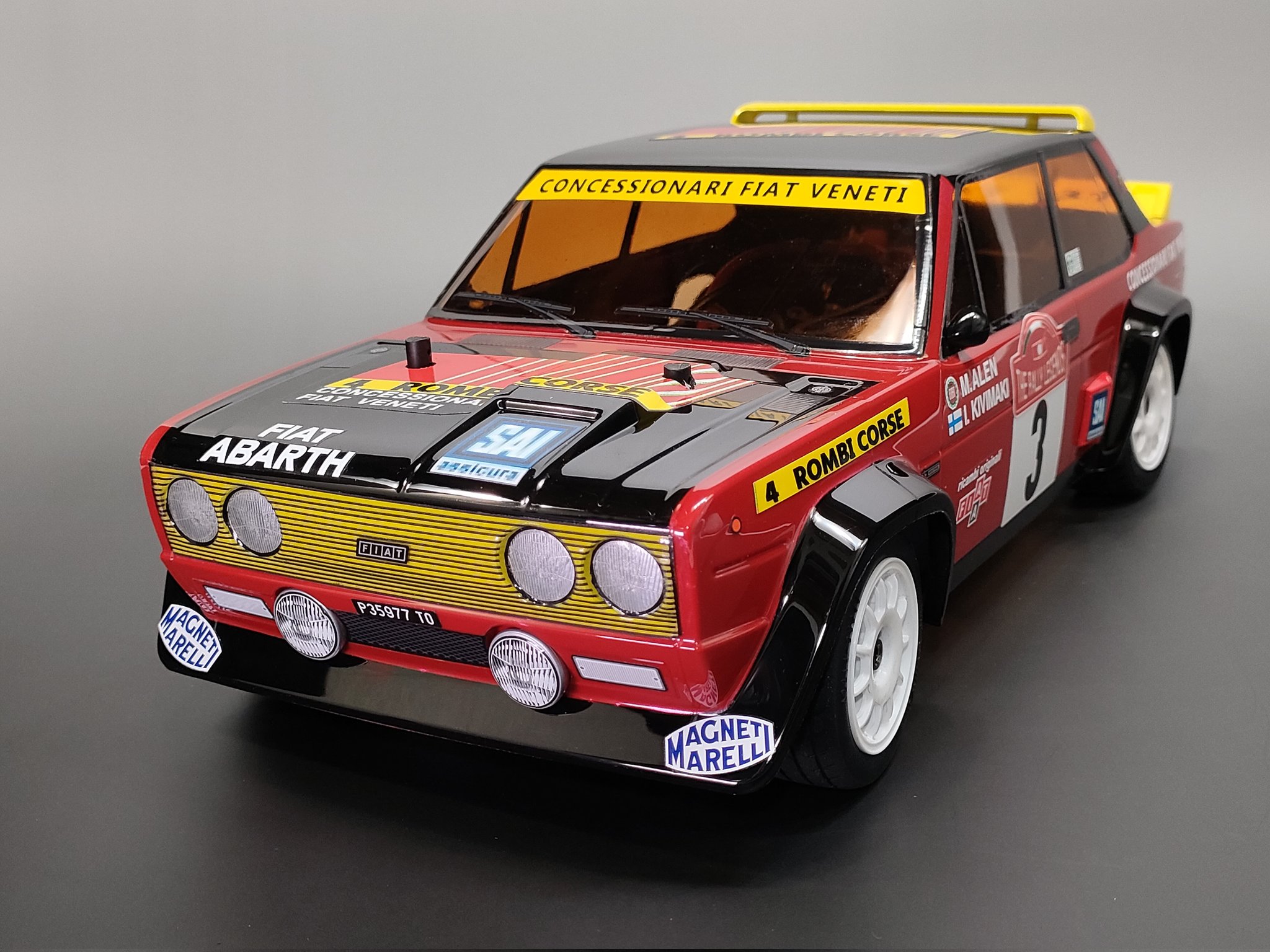 タミヤ　アバルト131 ラリー　塗装済みボディ TAMIYA 1/10 R/C FIAT 131 ABARTH RALLY OLIO FIAT (MF-01X