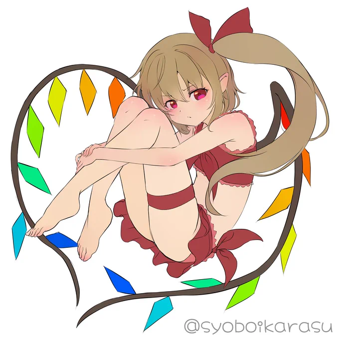 #東方Project  7月4日はフランの日というわけで水着フランちゃん