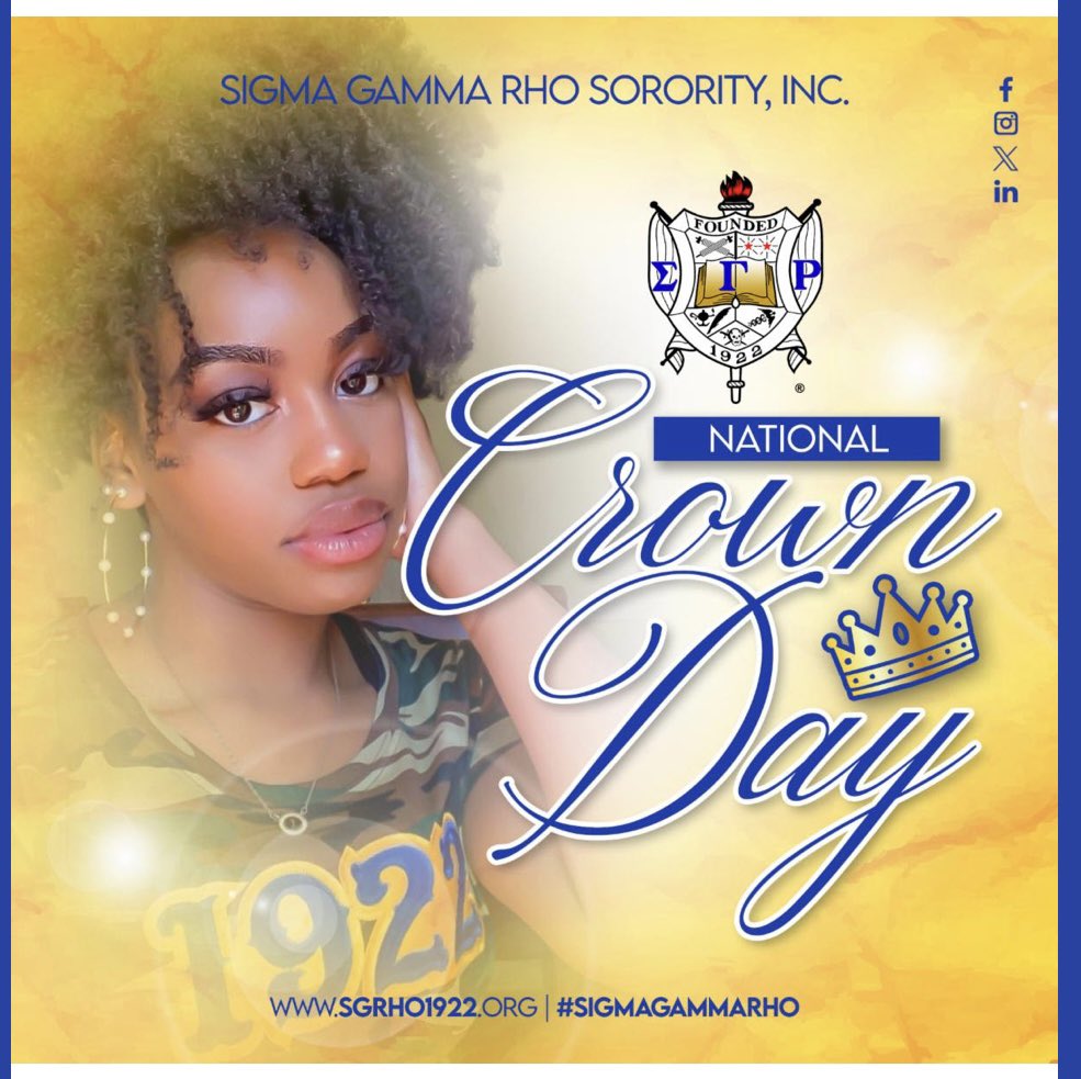 Today, we celebrate the beauty, strength, and unity of our beloved crowns. #DOSProud #CrownDay #SigmaGammaRho #CrownLove