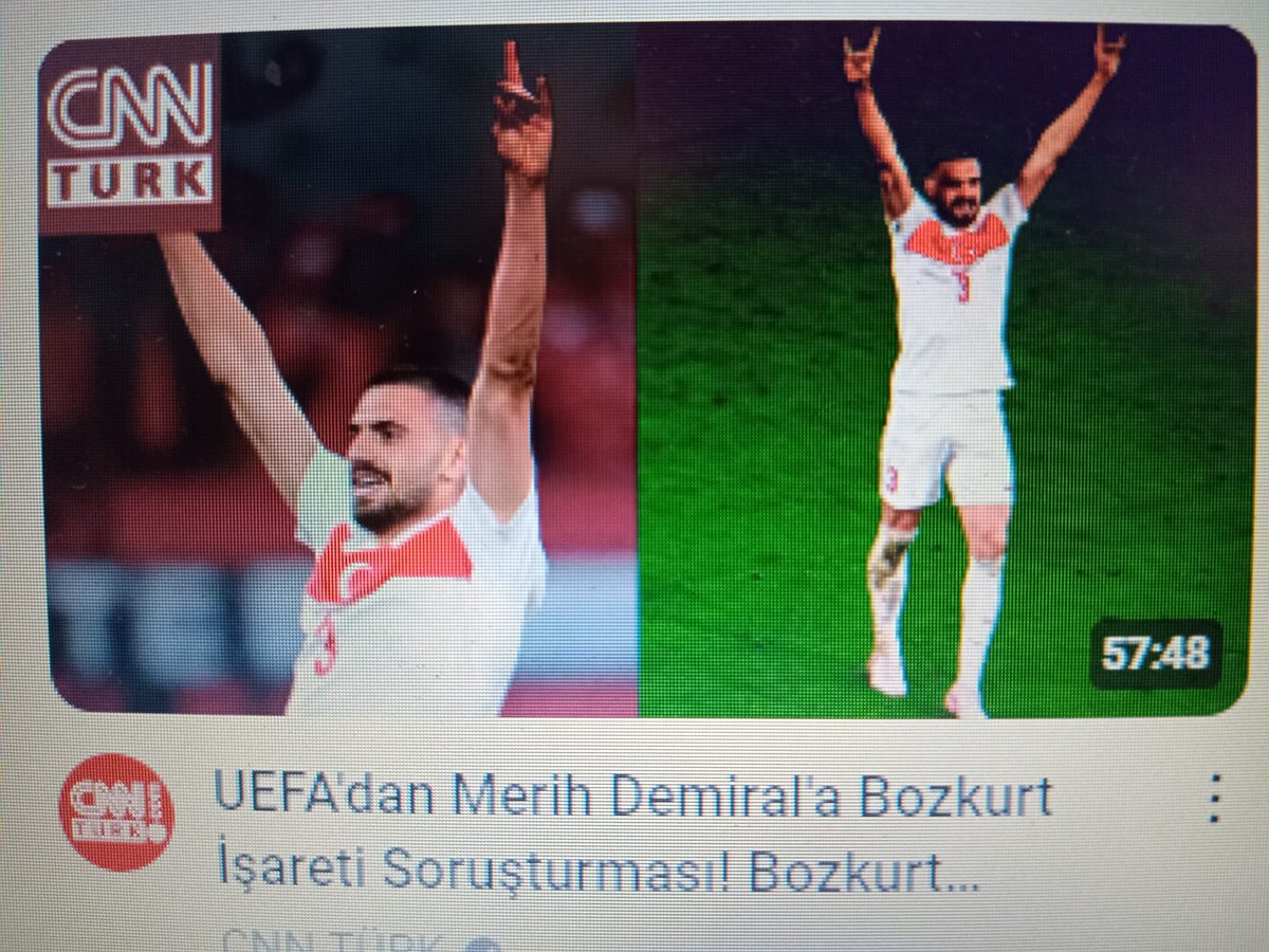 Avusturyalı futbolcular haç işareti yaparken, istavroz çıkarırken uefa neden sessiz?
Merih Türk budununun ongun işareti gökbörü selamlaması yaptı, gurur duyduk. 
İşine geliyorsa avrupa, dünya! 
Ne mutlu türküm diyene! 
Tebrikler çocuklar!
