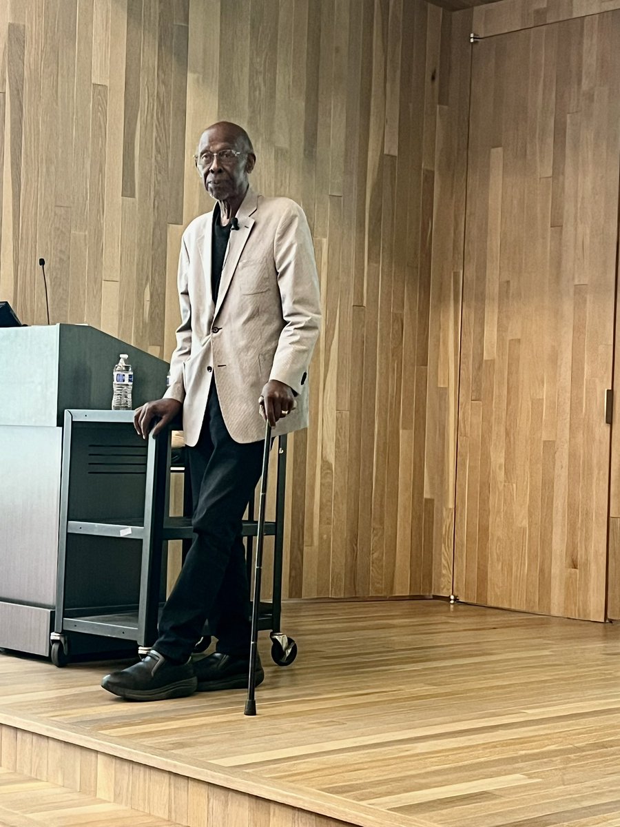 Dr. William E. Allen, Professor Emeritus at Michigan State University, is speaking to the Fellows.