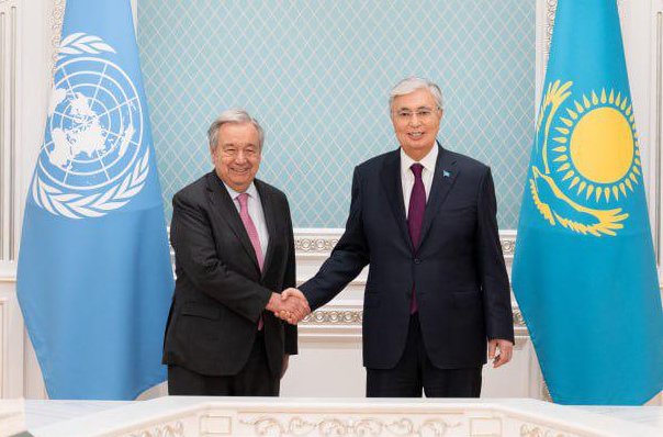 I thank Kassym-Jomart Tokayev, President of the Republic of Kazakhstan, for his warm welcome to his country.

During our meeting, we discussed the world's most dramatic conflicts, the regional situation in Central Asia, and the strong collaboration between the <a href="/UN/">United Nations</a> and Kazakhstan