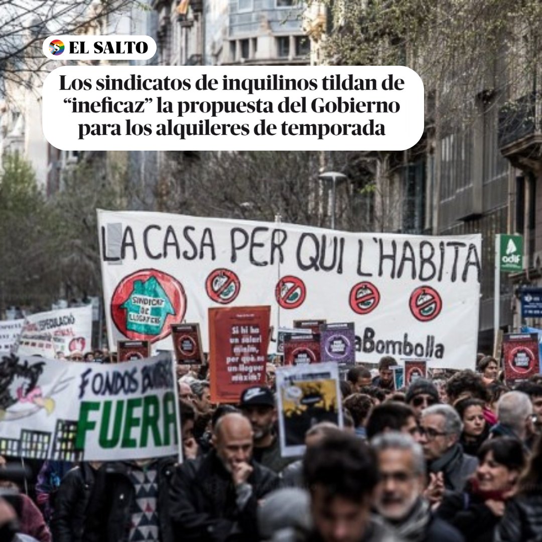 El <a href="/PSOE/">PSOE</a> NO regularà els lloguers de temporada ‼️

La regulació dels lloguers de temporada NO està a dins la Ley de Vivienda, per tant, no haurà de complir amb les mateixes regulacions que un lloguer habitual. L'únic canvi d'aquesta nova "regulació" és que les llogateres hauran