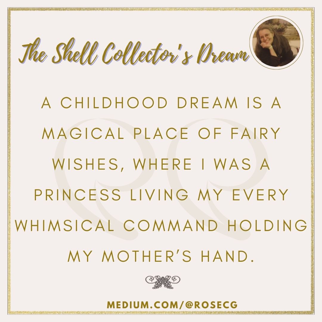 RoseCG7's tweet photo. ❤️"The Shell Collector's Dream" is a poem inspired by childhood memories. Do you have a favorite childhood memory? ❤️#poetry #poem #poetrycommunity #POEMS https://t.co/ea0B2S0RnE