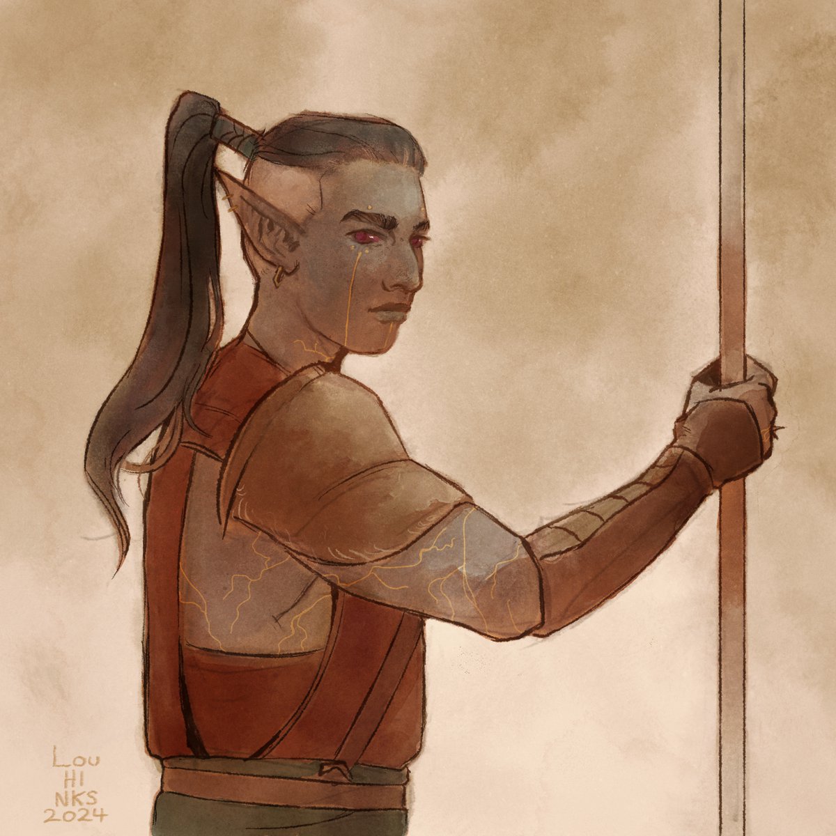 Rolling out my Art Fight attacks slowly but surely. This was for <a href="/Scorched_Candy/">ScorchedCandy</a>'s Tanon :]

#artfight #artfight2024