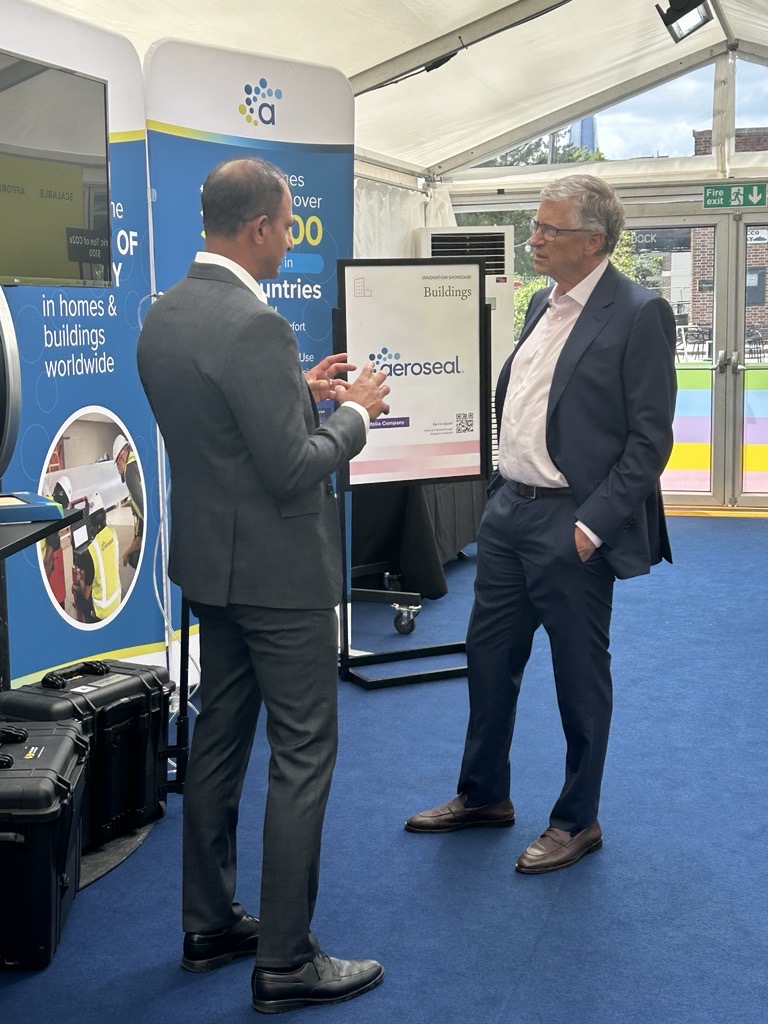 Aeroseal was proud to attend the 2024 Breakthrough Energy Summit and discuss the benefits of air-tight buildings with top climate tech companies and investors like Bill Gates. Read about his take on our tech in this piece from the WSJ by Ed Ballard
bit.ly/4cKXczv