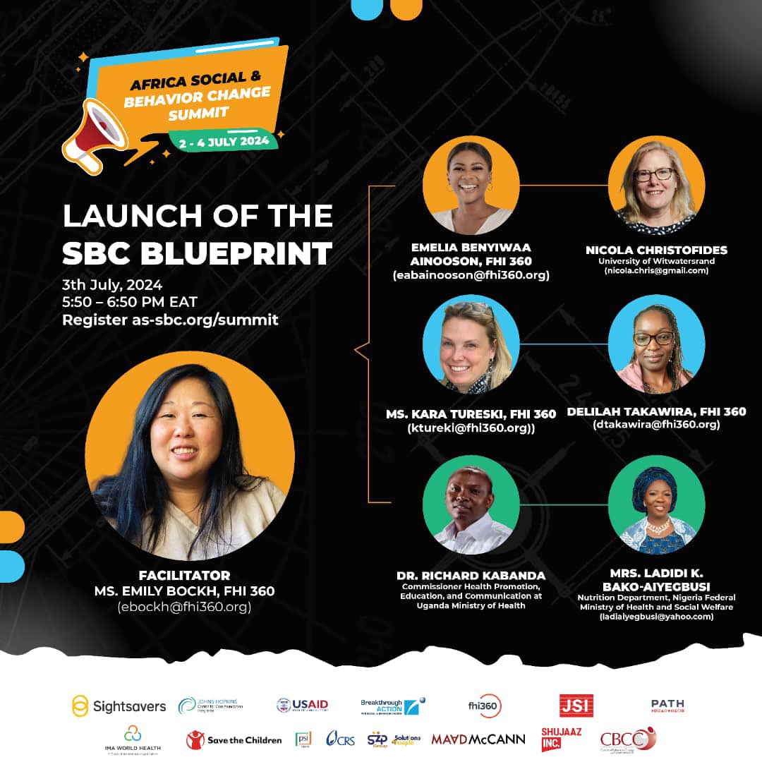 Our session is on this evening. My insights are hinged on how governments should work with others SBC actors to drive forward the Disease prevention agenda <a href="/MinofHealthUG/">Ministry of Health- Uganda</a>