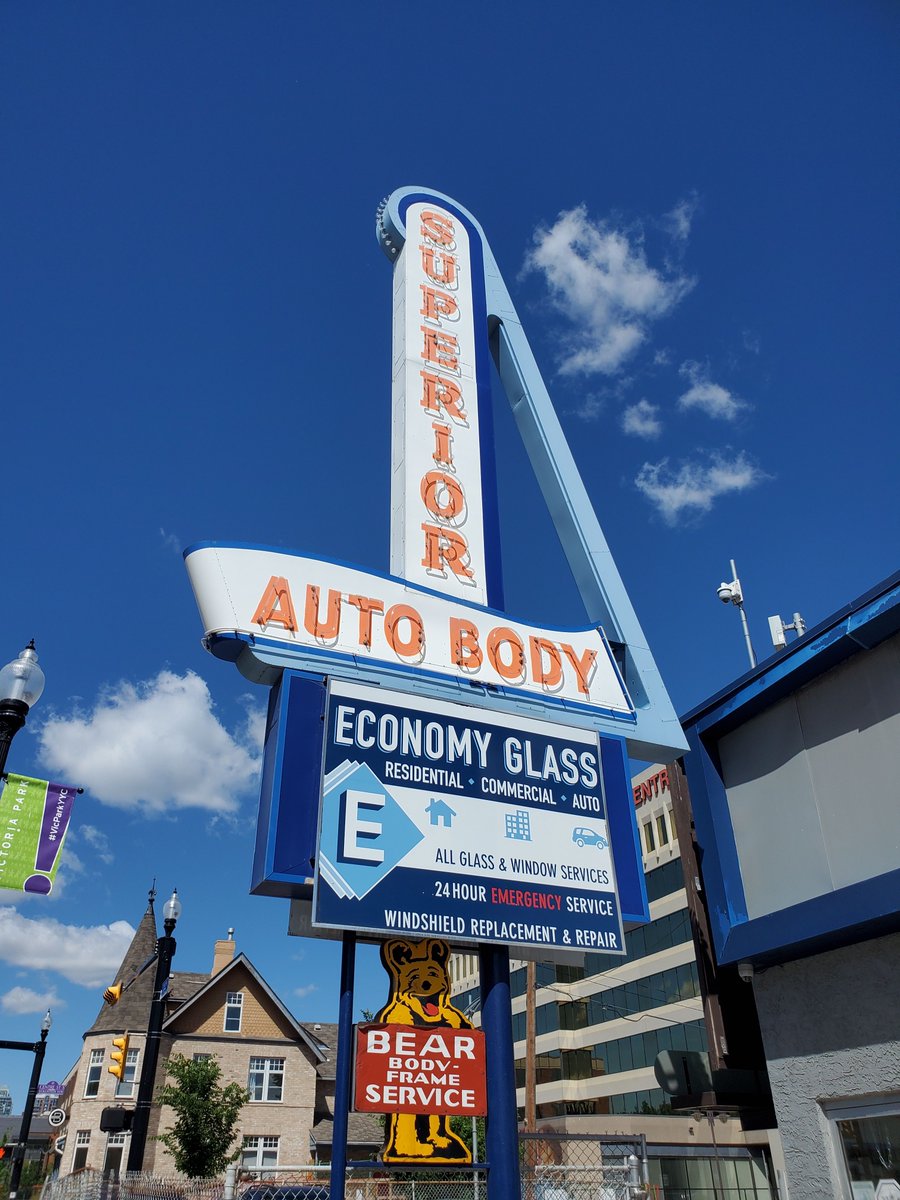 We all get a little banged up… Superior has been the medic for your ride for over 85 years.  Fun fact, they would not be allowed under the current land use bylaw. Tell us what you think of that in the comments 🚙🚙  #YYC #VicParkYYC #YYCAuto