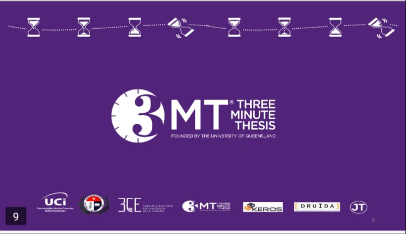 Representantes del <a href="/PCTHabana_3CE/">Parque Científico Tecnológico La Habana</a> participan #Ahora en el Taller " Cómo comunicar la  Ciencia" como parte del Concurso 3MT (Three Minute Thesis) organizado por la <a href="/universidad_uci/">Universidad de las Ciencias Informáticas</a> 
<a href="/MINCOMCuba/">Ministerio de Comunicaciones Cuba</a>
<a href="/citmacuba/">Ministerio de Ciencia, Tecnología y Medio Ambiente</a> <a href="/CubaMined/">MINED</a>