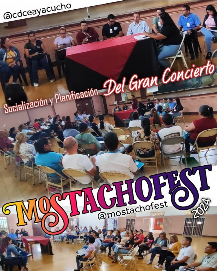 #AYACUCHO #TÁCHIRA #03Jul #NosEstamosOrganizando #MostachoFest <a href="/_LaAvanzadora/">Yelitze Santaella</a> <a href="/Berzabethg1/">Berzabethgandicaoficial</a> <a href="/cdceayacucho/">CDCE Municipio Ayacucho</a> <a href="/CDCETachira/">CDCE Táchira</a> <a href="/NicolasMaduro/">Nicolás Maduro</a> <a href="/FreddyBernal/">Freddy Bernal</a>