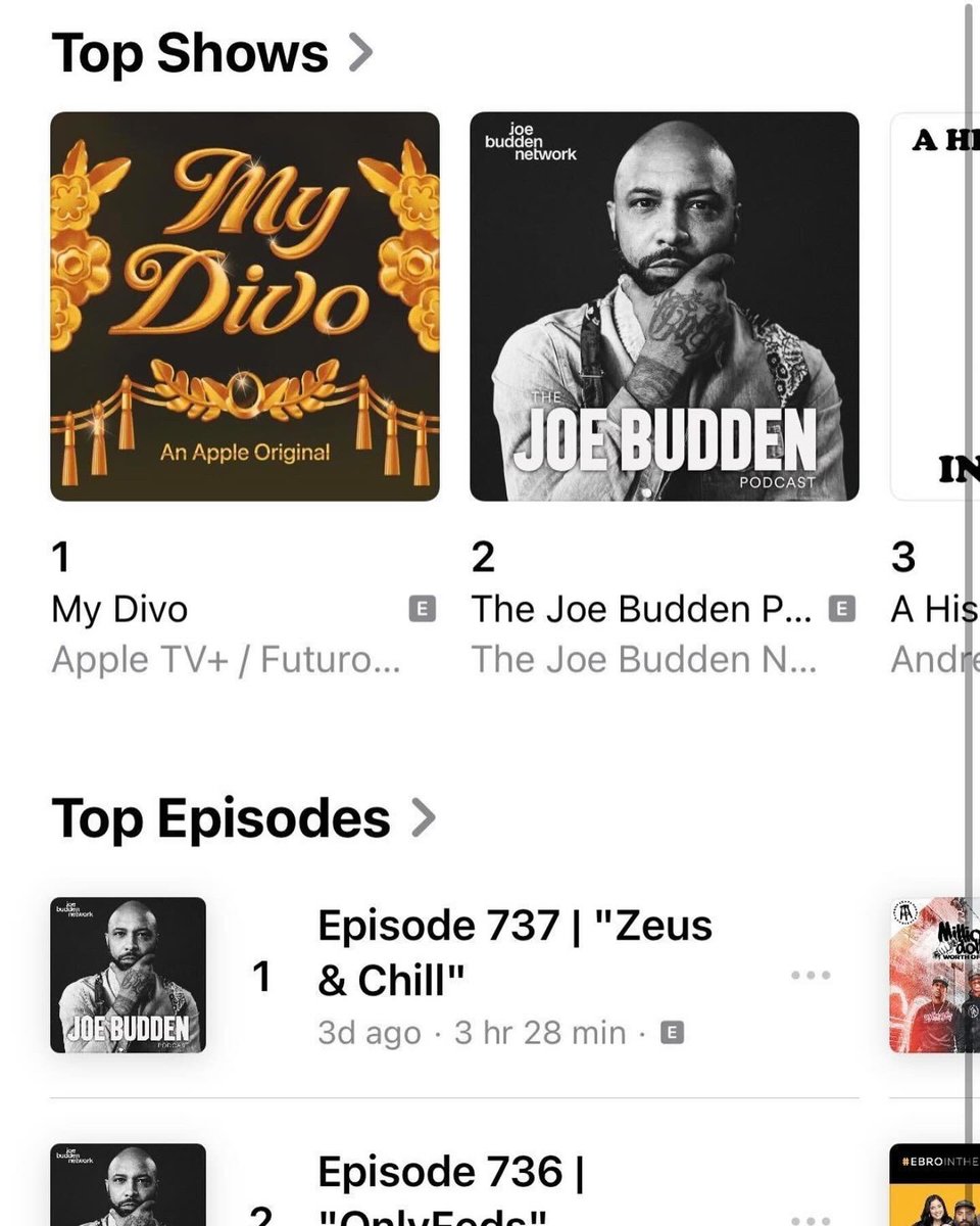 My Divo went to #1 in music podcast chart one day after debut. A pod about EL DIVO DE JUÁREZ, my beautiful mom, my sweet son, my loving partner, my desert and my roots is topping this chart. 🥹 Even my dog Chalino makes a cameo. Sharing this joy with them. 🩵