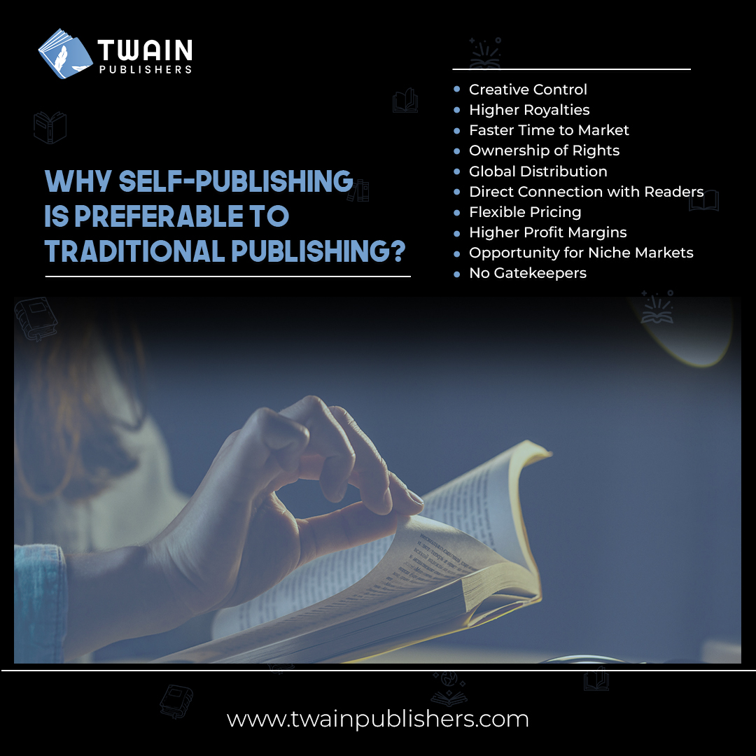 TwainPublishers's tweet photo. Self-publishing offers authors full creative control, higher royalties, and faster time to market, along with global distribution and direct reader engagement.

Stay tuned for more:
https://t.co/hTaTtcuy5R
#twainpublishers #book #publishing #selfpublishing #selfpublisher #author https://t.co/rxBrjNPUFr