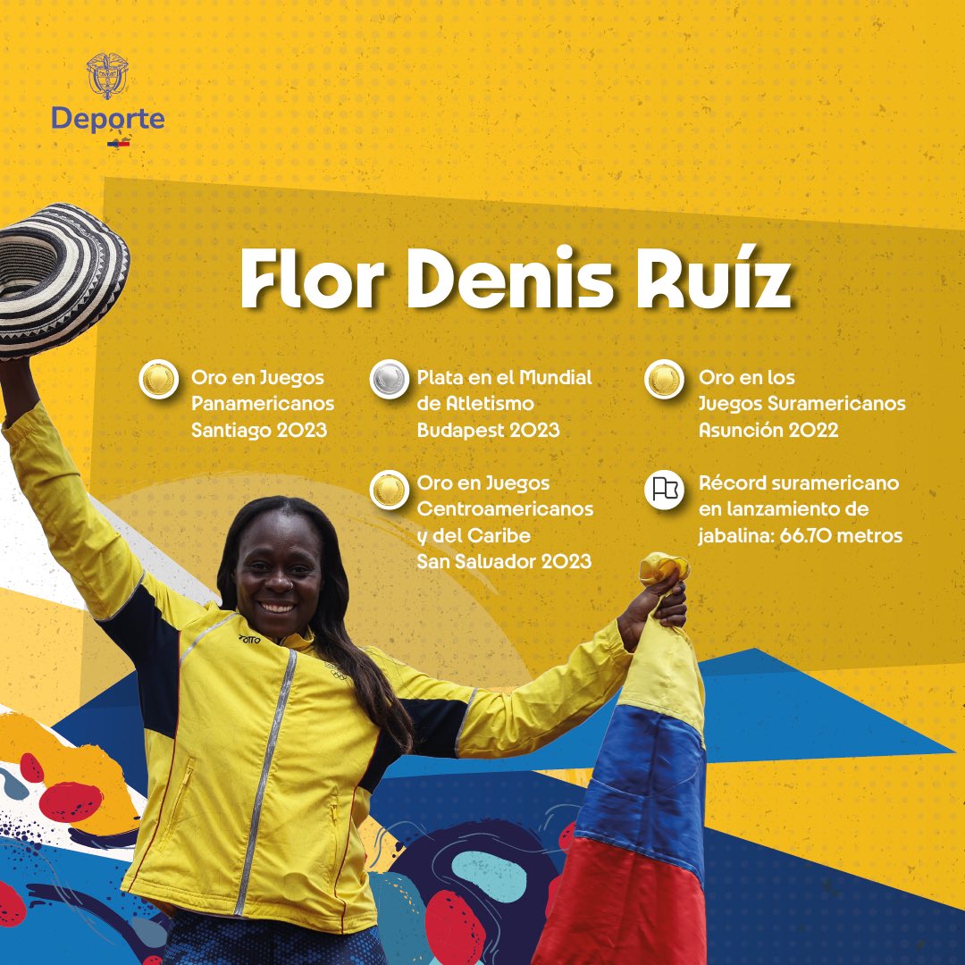 MinDeporteCol's tweet photo. 🇨🇴🏅 Para #París2024, Flor Denis Ruíz y Kevin Quintero serán los encargados de llevar el pabellón nacional en la ceremonia de inauguración, que se realizará en el río Sena 🇫🇷.

Dos atletas que enaltecen el nombre del país y lo posicionan como potencia deportiva a nivel mundial. https://t.co/DxJYznknfF