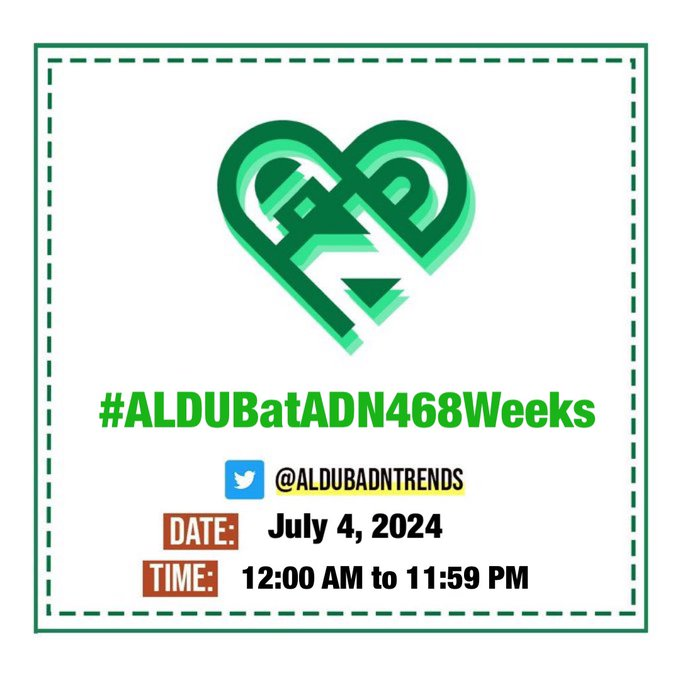 Happy #ALDUBatADN468Weeks! Time does fly when we're having fun. Have a great Thursday!