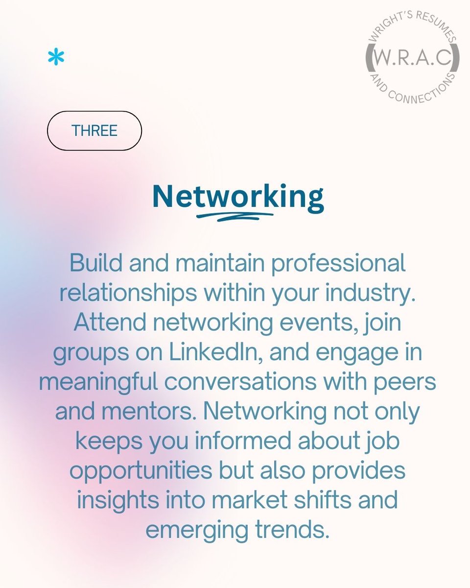 Wrights_Resumes's tweet image. Stay ahead in today&apos;s job market with essential tips for success!

#WinningWednesday #JobMarketTips #CareerSuccess #Adaptability #Networking #jobtips #jobsearch