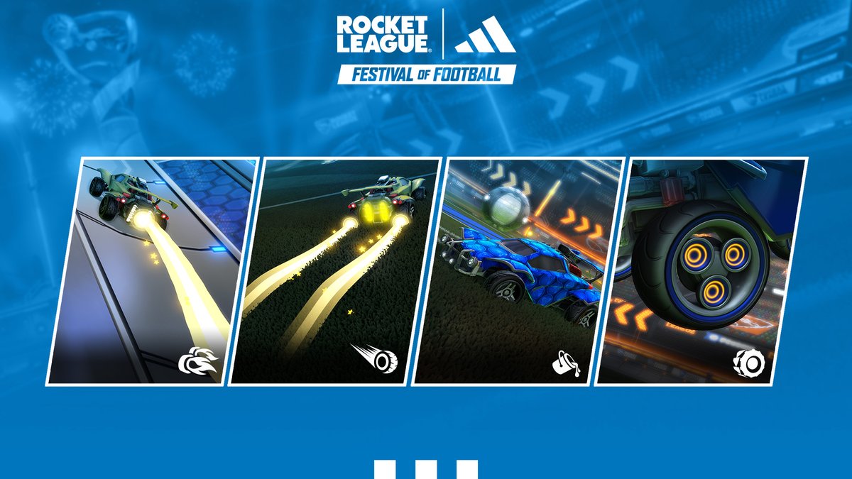 RocketLeague's tweet image. This July marks nine years since Soccar first boosted onto screens 🥳🎂

Finish out the Festival of Football with these birthday rewards from Week 3! rl.gg/festival-of-fo…