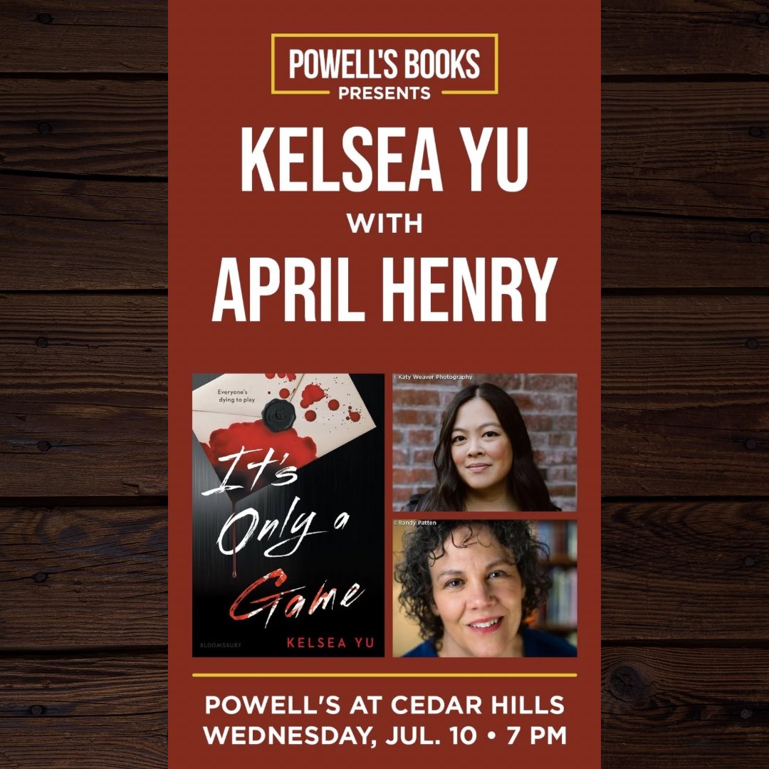 OR come to my book launch event with <a href="/aprilhenrybooks/">April Henry</a> at Powells Cedar Hills Crossing, next Wednesday, July 10 @ 7pm, and get your book signed in person!! 🖤🖤🖤