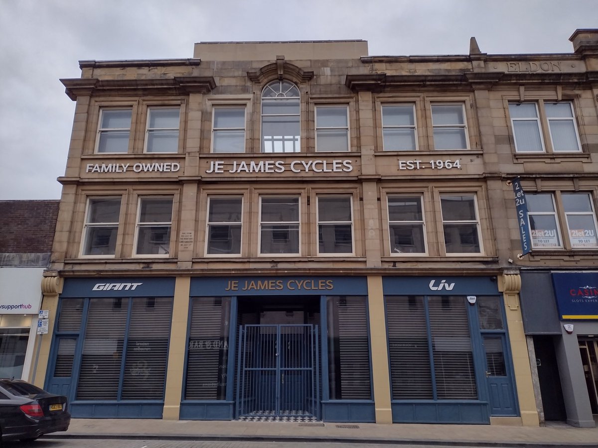 #OTD in 1908 the foundation stone for the YMCA building on Eldon Street was laid by Lord Arthur Fitzgerald Kinnaird, president of the YMCA and one of England’s first football stars. Now home to <a href="/jejamescycles/">J E James Cycles</a> read more about this building in our blog

barnsleymuseums.art.blog/2023/08/11/eld…